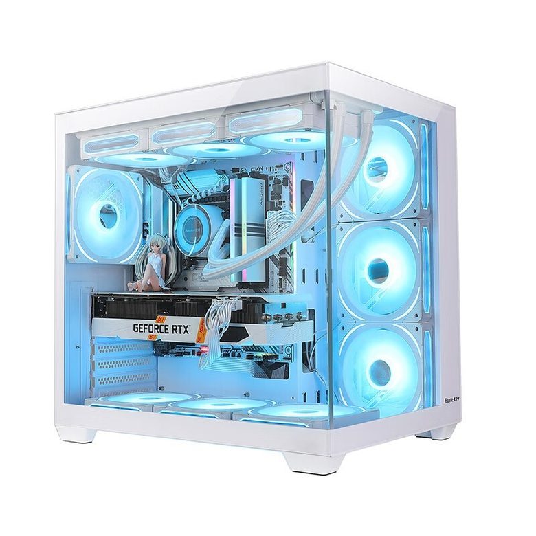 航嘉 机箱 台式机 MATX 侧透